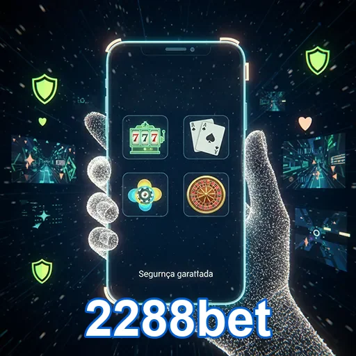 Ícone de celular com app 2288bet fácil de usar na tela